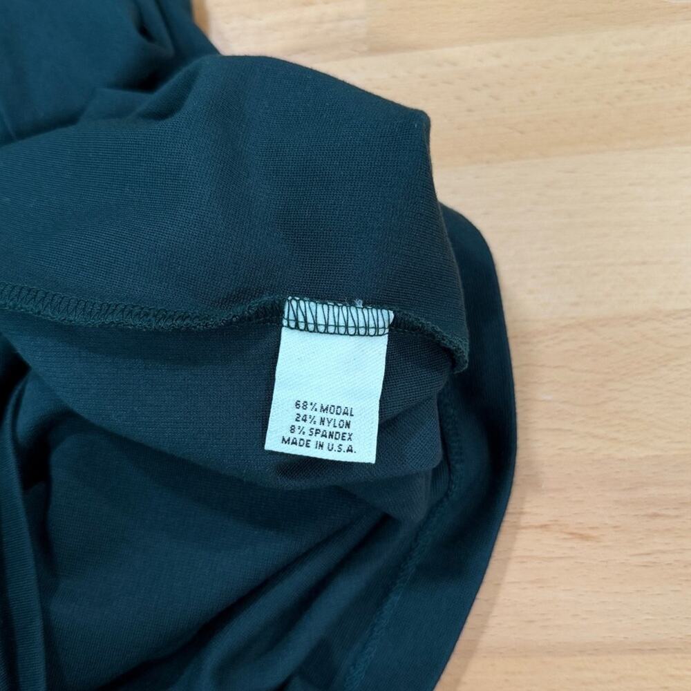 Bryn Walker Tunic Juniper Green Mock Neck Pieran Long Sleeve Medium - Picture 5 of 6
